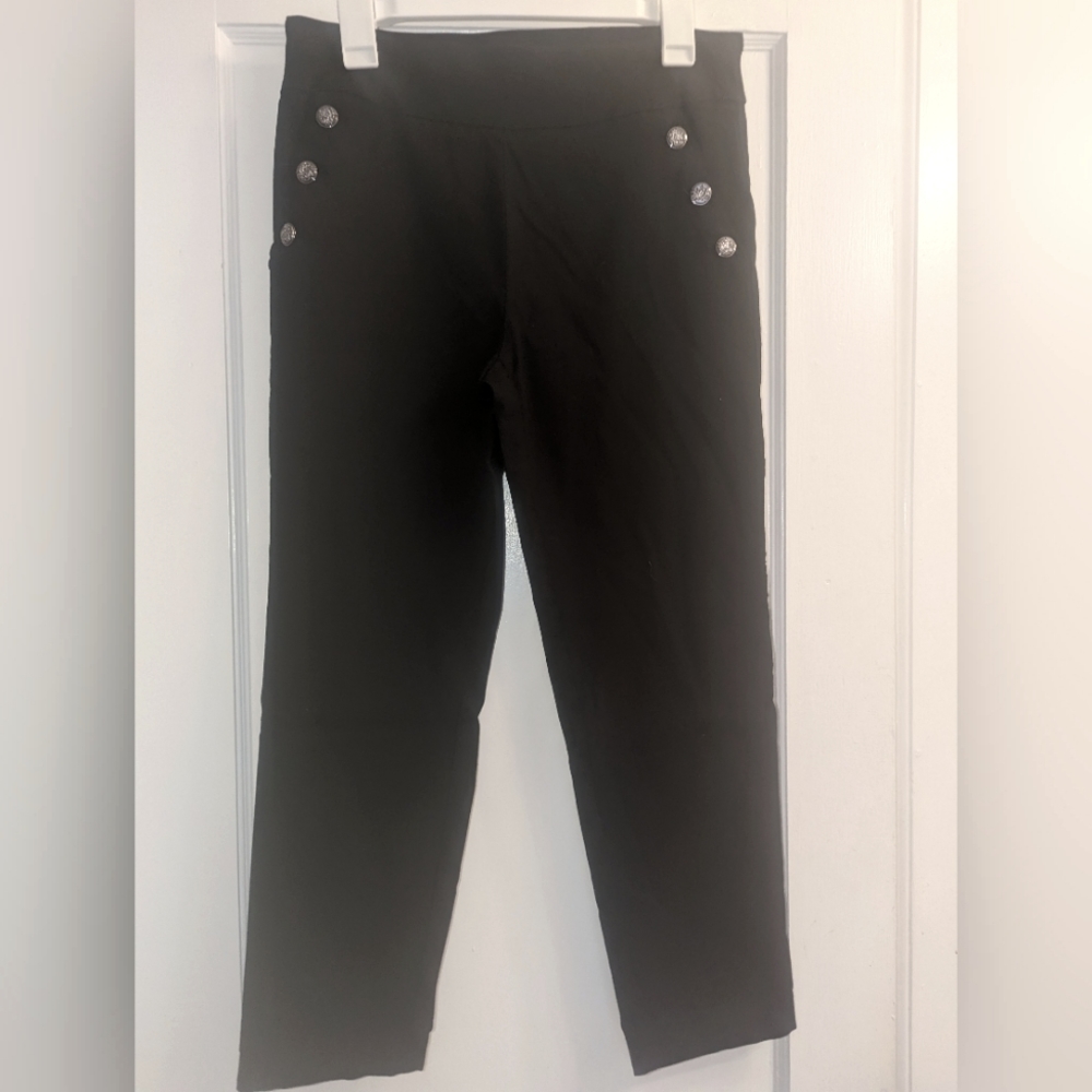 Black dress pants by Counterparts, size Medium, cropped, high waist